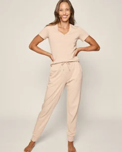 Women Petite Plume Women's Pima Lounge Pants in Dark Heather Grey