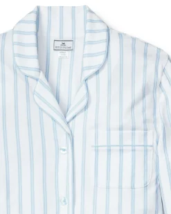Women Petite Plume Women's Pima Nightshirt in Pink Stripe