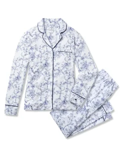 Women Petite Plume Women's Pima Pajama in Pink Timeless Toile