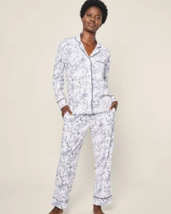 Women Petite Plume Women's Pima Pajama in Pink Timeless Toile