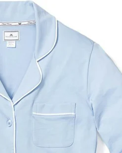 Women Petite Plume Women's Pima Pajama Set in Periwinkle