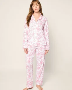 Women Petite Plume Women's Pima Pajama Set in Timeless Toile