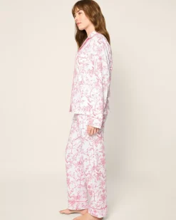 Women Petite Plume Women's Pima Pajama Set in Timeless Toile