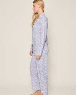 Women Petite Plume Women's Pima Pajama Set in Fleurs de Rose