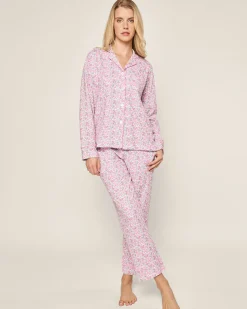 Women Petite Plume Women's Pima Pajama Set in Fleur D'Azur