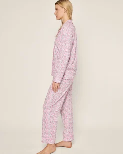 Women Petite Plume Women's Pima Pajama Set in Fleur D'Azur