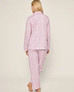 Women Petite Plume Women's Pima Pajama Set in Fleur D'Azur