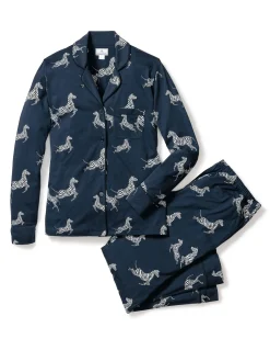 Women Petite Plume Women's Pima Pajama Set in Panthère de Paris
