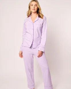 Women Petite Plume Women's Pima Pajama Set in Pink