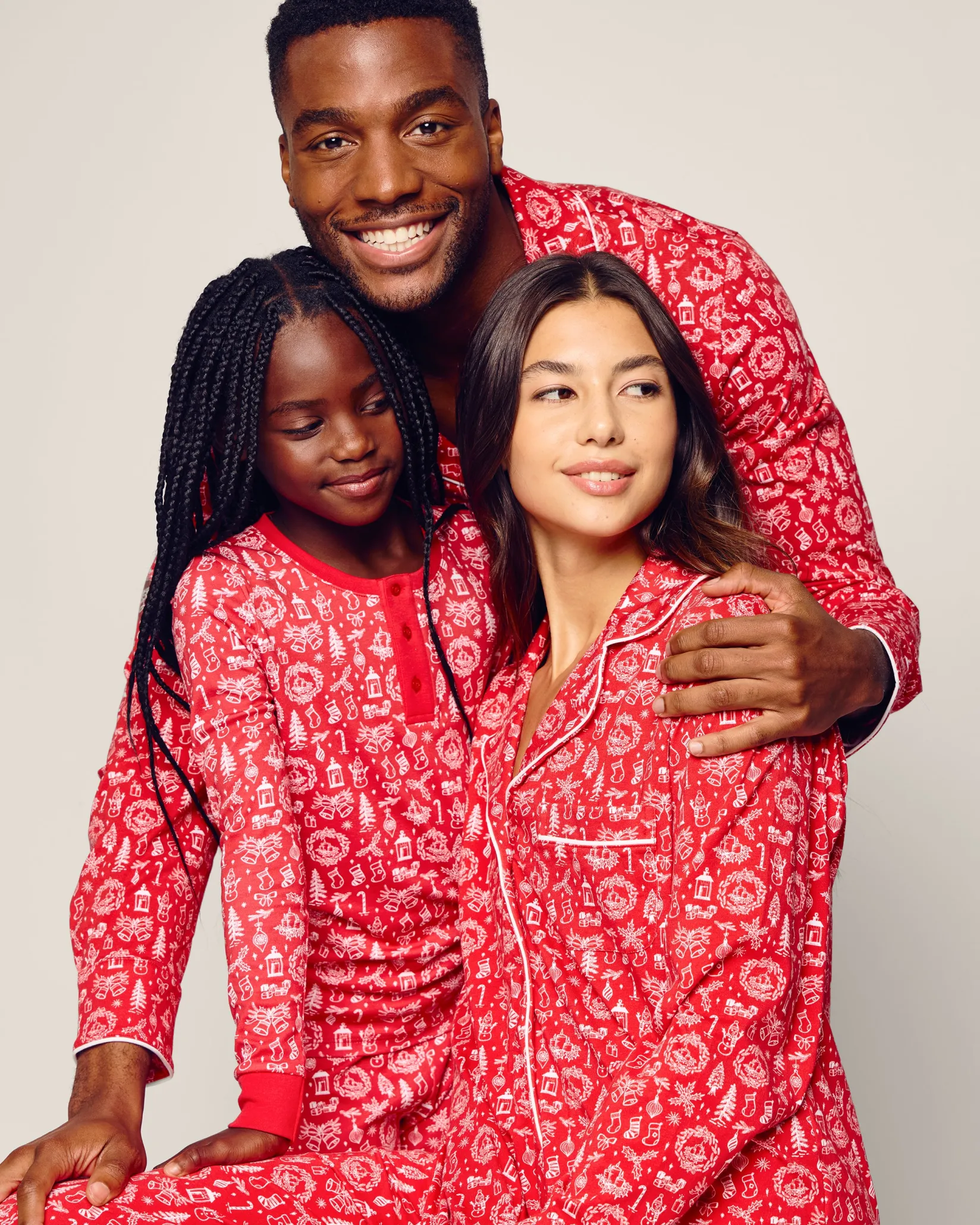 Women Petite Plume Women's Pima Pajama Set Whimsical Winter Saks x