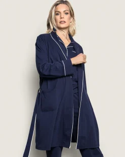 Women Petite Plume Women's Pima Robe in Bordeaux