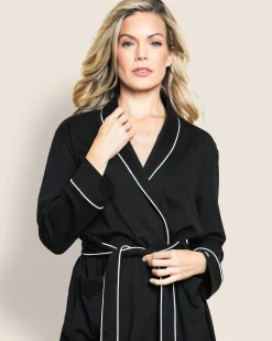 Women Petite Plume Women's Pima Robe in Periwinkle