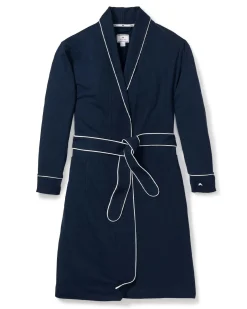 Women Petite Plume Women's Pima Robe in Periwinkle