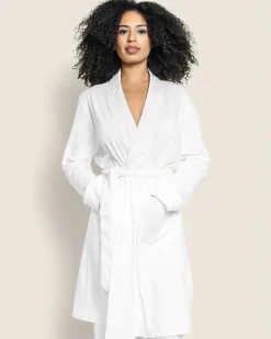 Women Petite Plume Women's Pima Robe in Pink