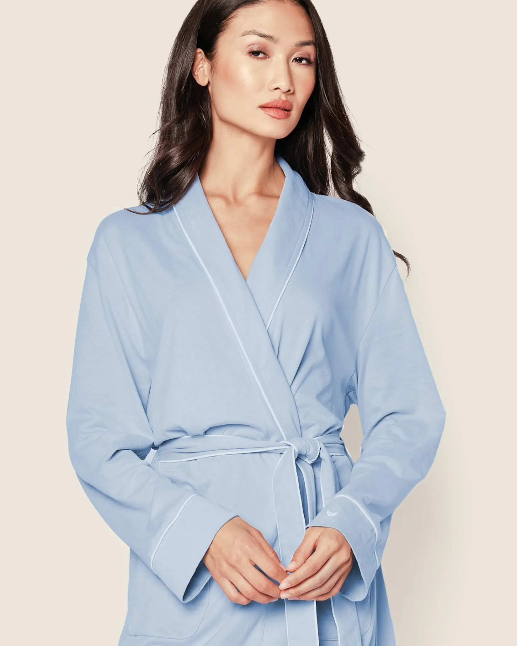 Women Petite Plume Women's Pima Robe in Pink