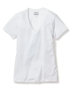 Women Petite Plume Women's Pima Short Sleeve Top in White