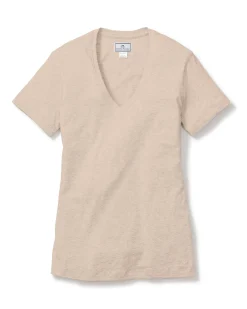 Women Petite Plume Women's Pima Short Sleeve Top in White