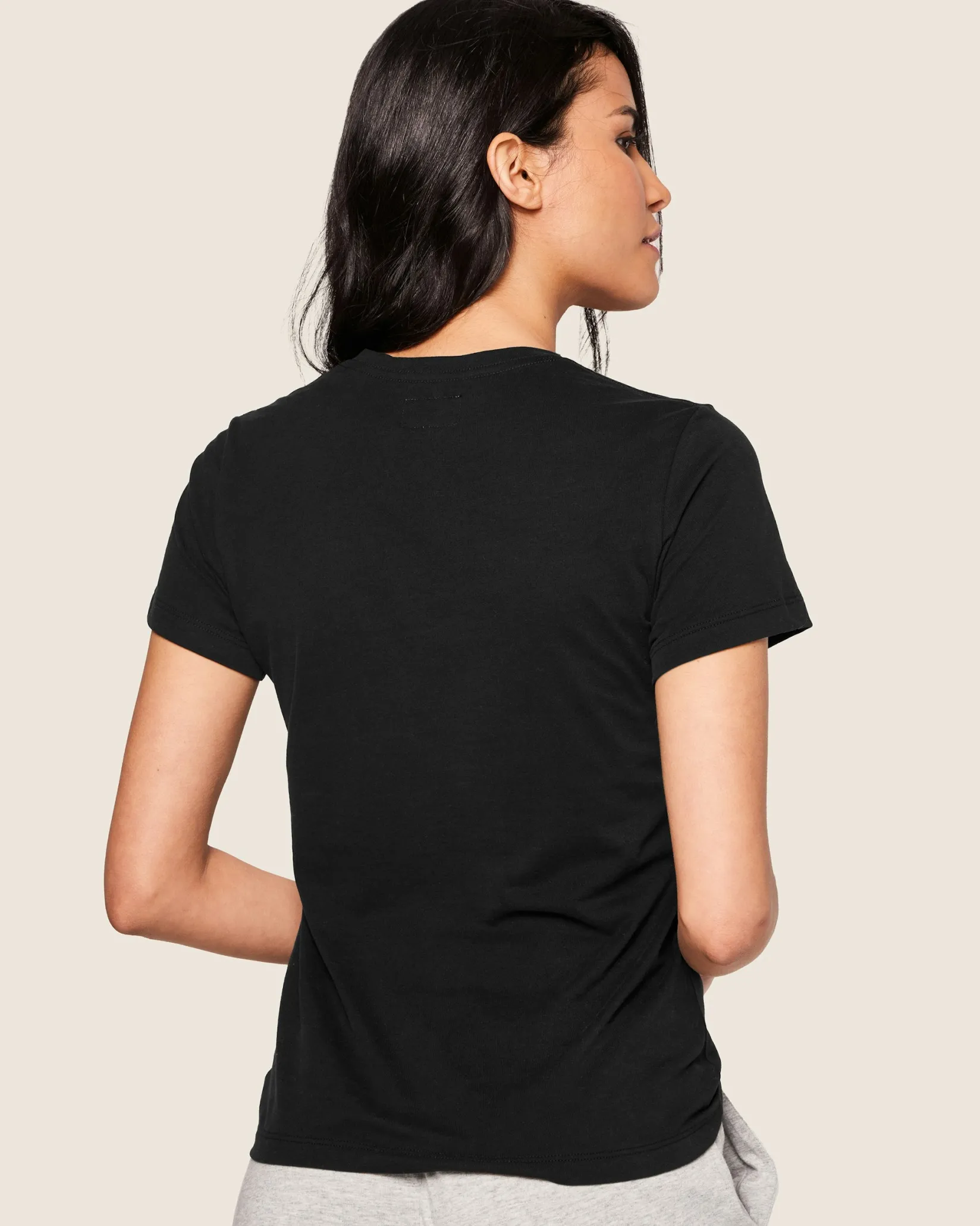 Women Petite Plume Women's Pima Short Sleeve Top in Camel