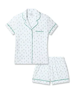 Women Petite Plume Women's Pima Short Sleeve Short Set in