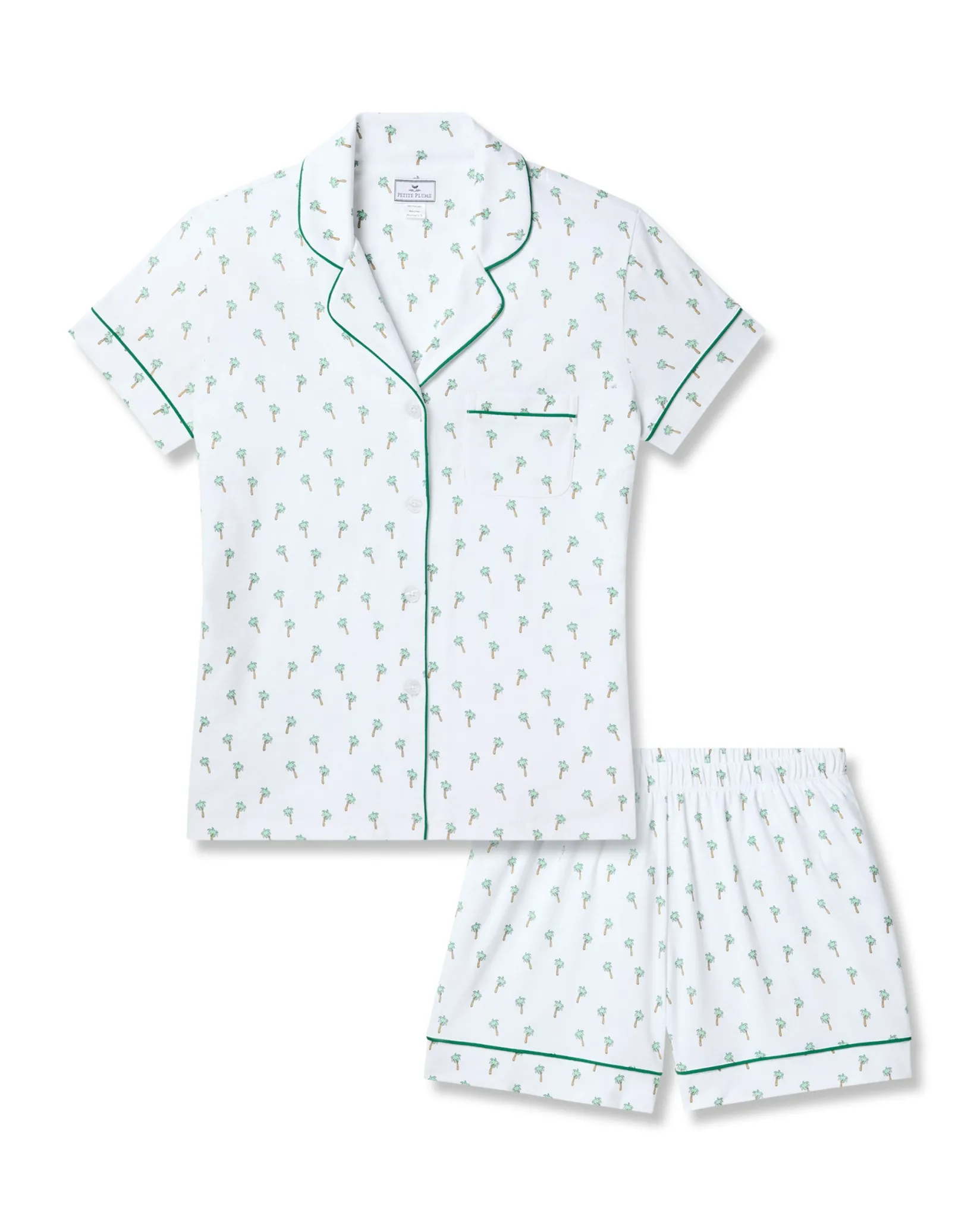 Women Petite Plume Women's Pima Short Sleeve Short Set in