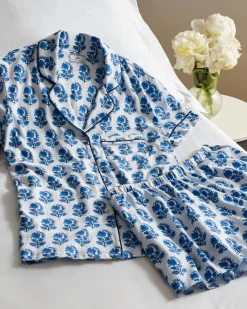 Women Petite Plume Women's Pima Short Sleeve Short Set in