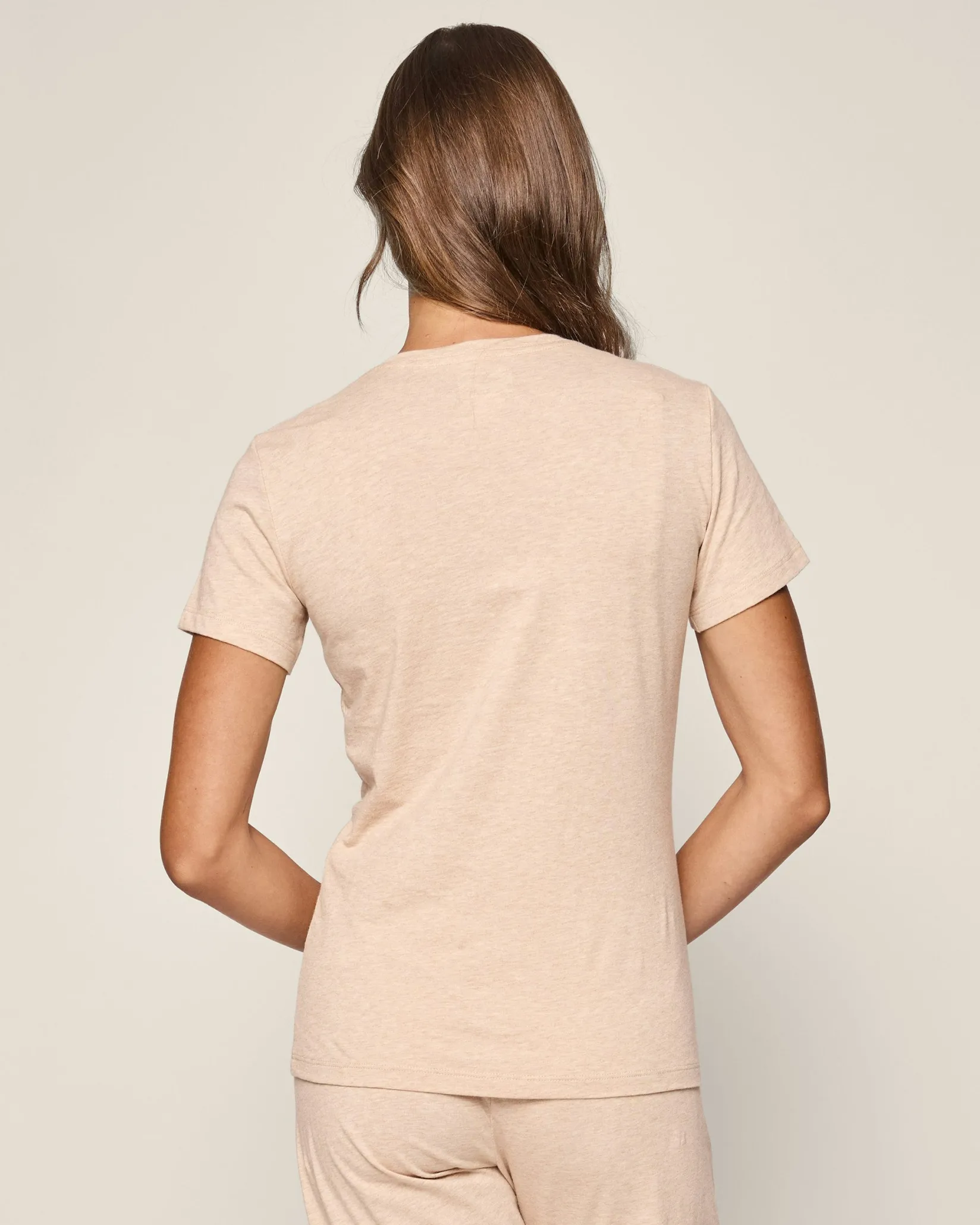 Women Petite Plume Women's Pima Short Sleeve Top in Black