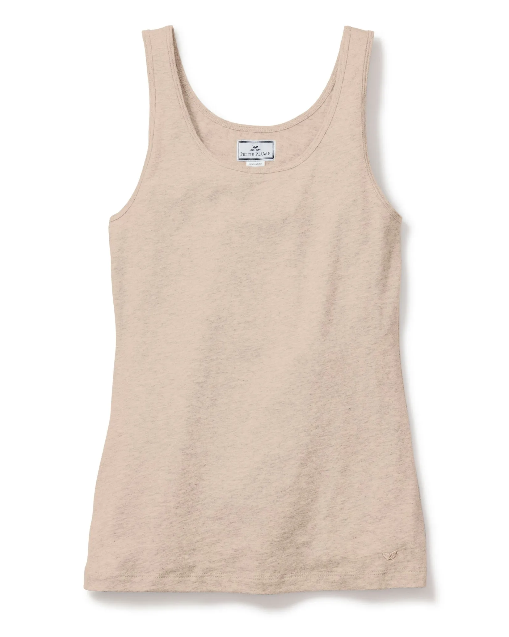Women Petite Plume Women's Pima Tank Top in Camel
