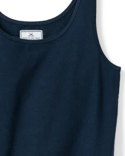 Women Petite Plume Women's Pima Tank Top in Dark Heather Grey