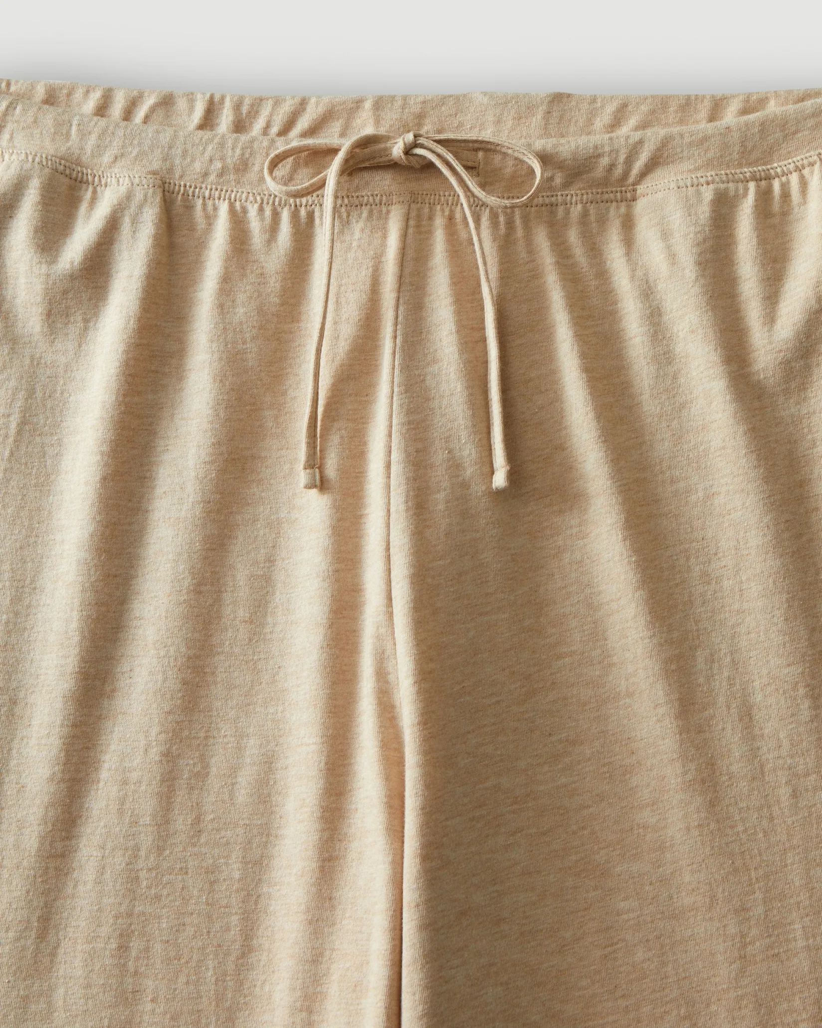 Women Petite Plume Women's Pima Wide-Leg Lounge Pant in Camel