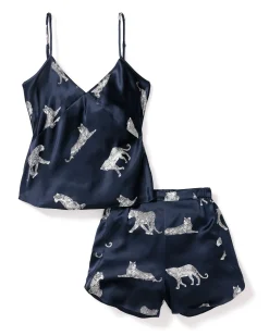 Women Petite Plume Women's Silk Cami Short Set in