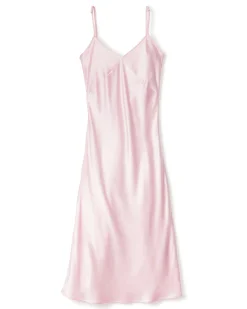 Women Petite Plume Women's Silk Cosette Nightgown in Pink