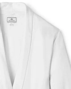 Women Petite Plume Women's Silk Long Robe in Pink