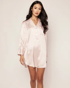 Women Petite Plume Women's Silk Nightshirt in