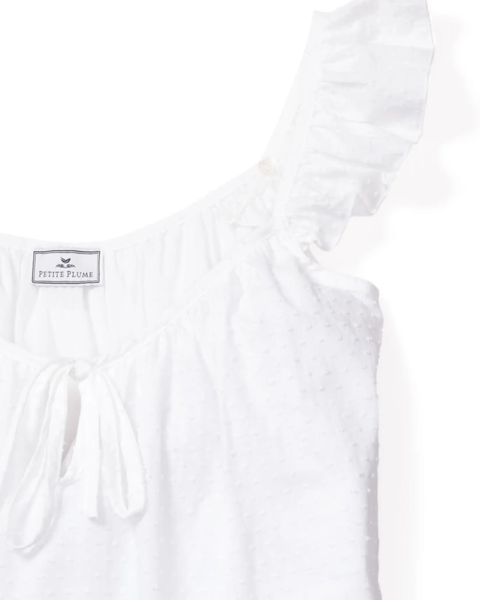 Women Petite Plume Women's Swiss Dots Celeste Short Set in White