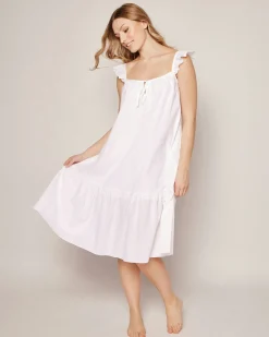Women Petite Plume Women's Celeste Nightgown in White