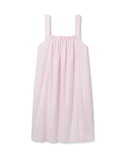 Women Petite Plume Women's Twill Annabelle Nightgown in Pink Gingham