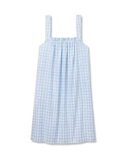 Women Petite Plume Women's Twill Annabelle Nightgown in Pink Gingham