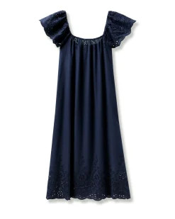 Women Petite Plume Women's Twill Ava Nightgown in White