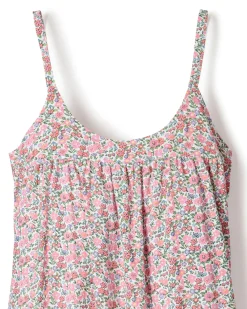 Women Petite Plume Women's Twill Chloe Nightgown in Fleur D'Azur