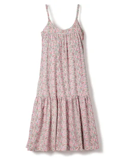 Women Petite Plume Women's Twill Chloe Nightgown in Fleurs de Rose