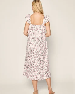 Women Petite Plume Women's Twill Clara Nightgown in White