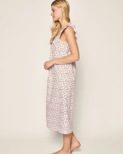 Women Petite Plume Women's Twill Clara Nightgown in Petite Petals