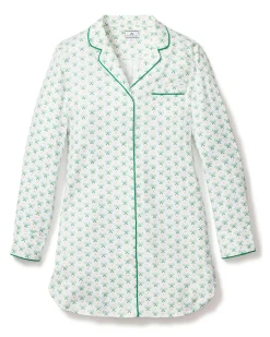 Women Petite Plume Women's Twill Nightshirt in
