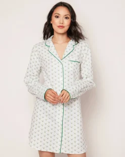 Women Petite Plume Women's Twill Nightshirt in