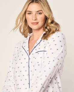 Women Petite Plume Women's Twill Nightshirt in
