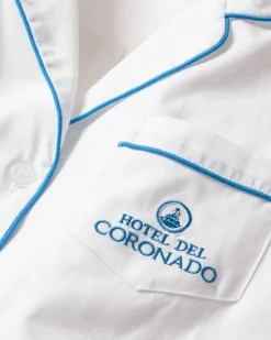Women Petite Plume Women's Twill Pajama Set Hotel del Coronado x