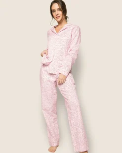Women Petite Plume Women's Twill Pajama Set in Sweethearts
