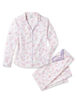 Women Petite Plume Women's Twill Pajama Set in
