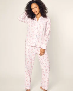 Women Petite Plume Women's Twill Pajama Set in