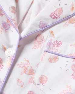 Women Petite Plume Women's Twill Pajama Set in